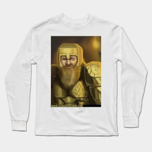 Warrior Dwarf Digital Painting Long Sleeve T-Shirt